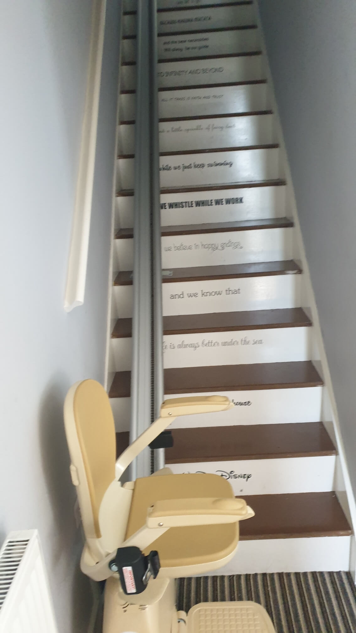 Installation of Reconditioned Brooks 130 Straight Stairlift