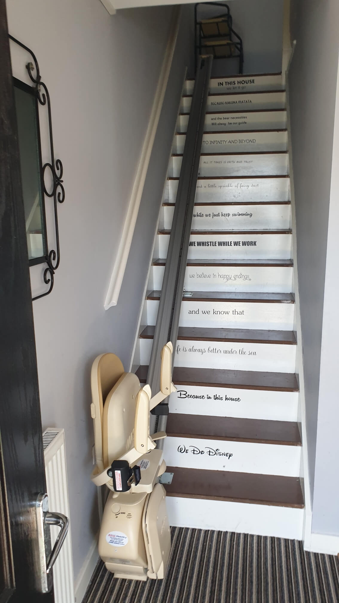 Installation of Reconditioned Brooks 130 Straight Stairlift