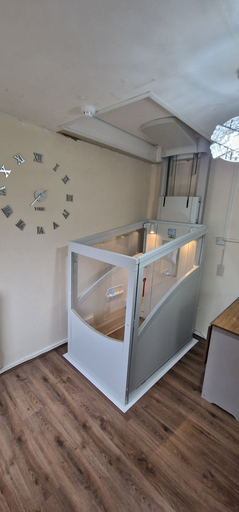 Installation of Pollock Through Floor Lift for Lancashire Council Customer
