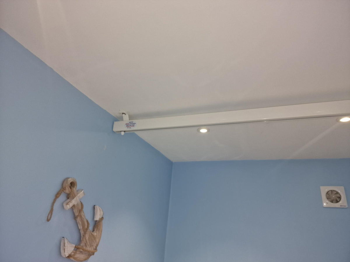 Installation of Molift Air 200 Ceiling Hoist system Bathroom Liverpool