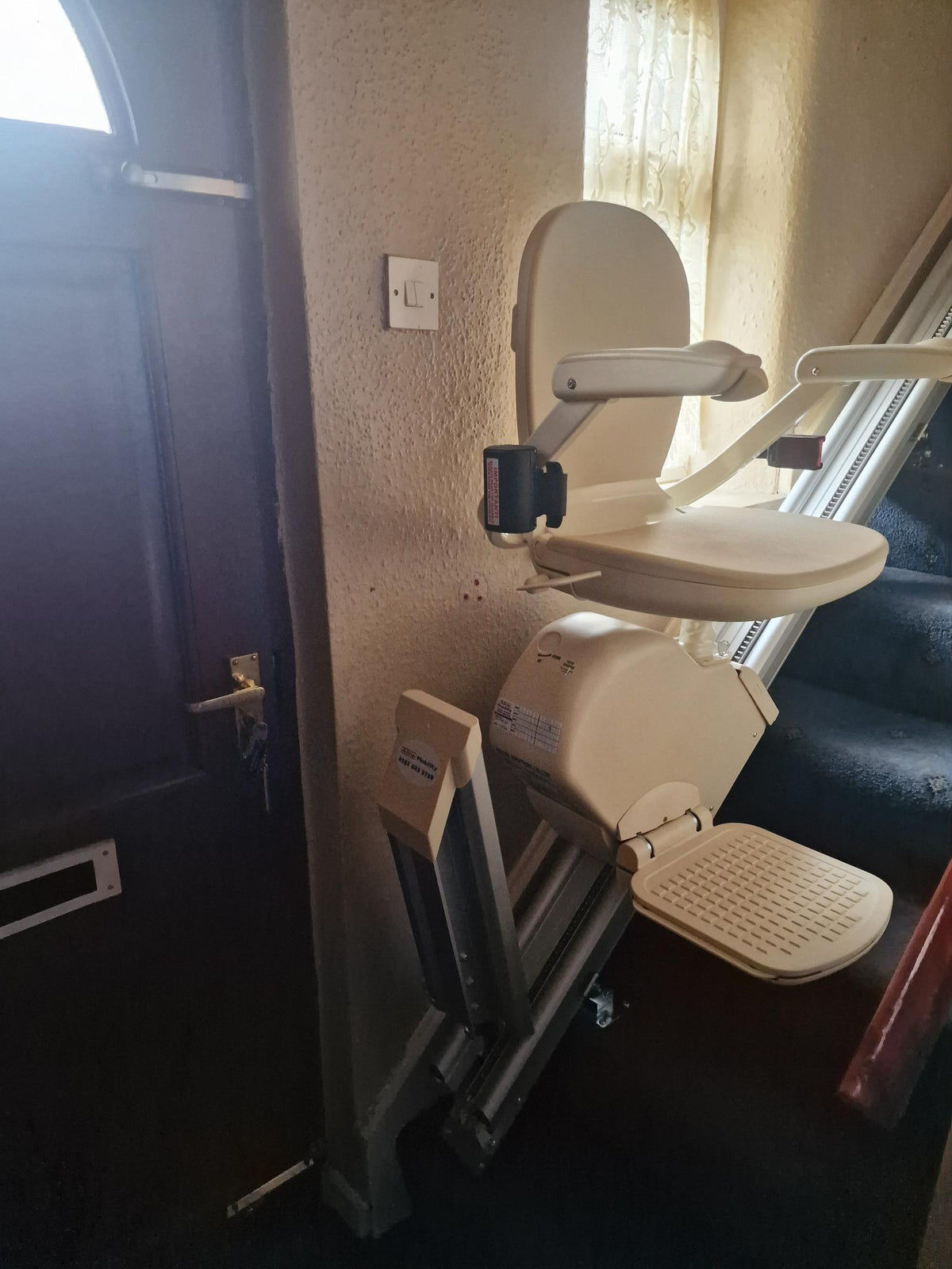 Installation pics New Brooks T700 Stairlift with Folding Hinge in Hindley, Wigan