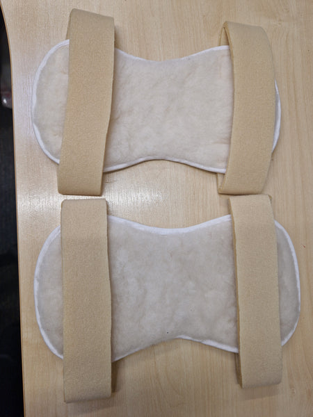 Elbow Protectors Pressure Relief Bed EPU Simplantex Cream Fleece Pair