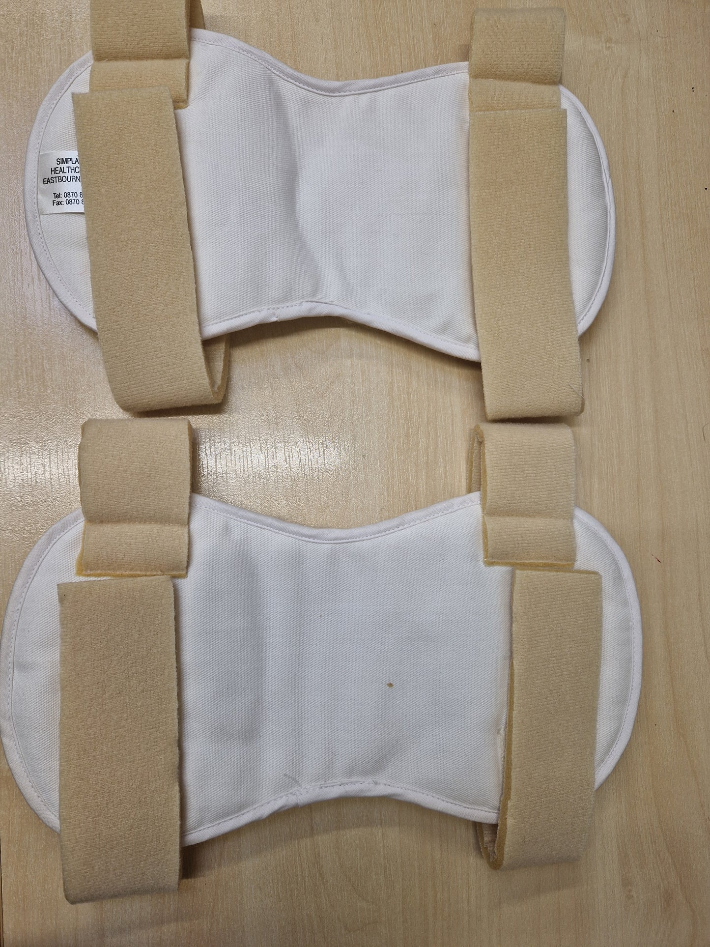 Elbow Protectors Pressure Relief Bed EPU Simplantex Cream Fleece Pair