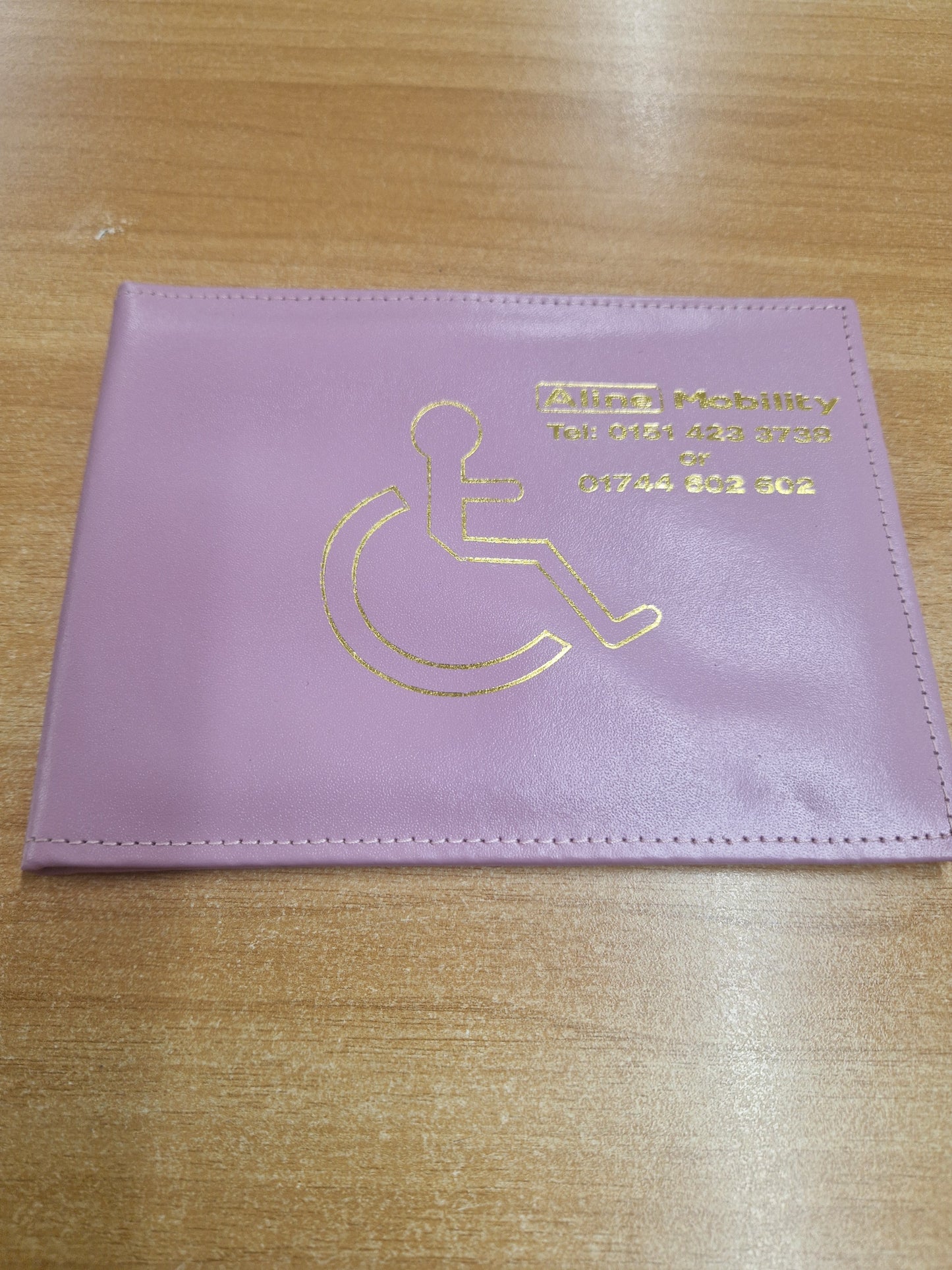 Genuine Real Full Leather Disabled Parking Badge Clock Display Wallet Holder Quality Made UK