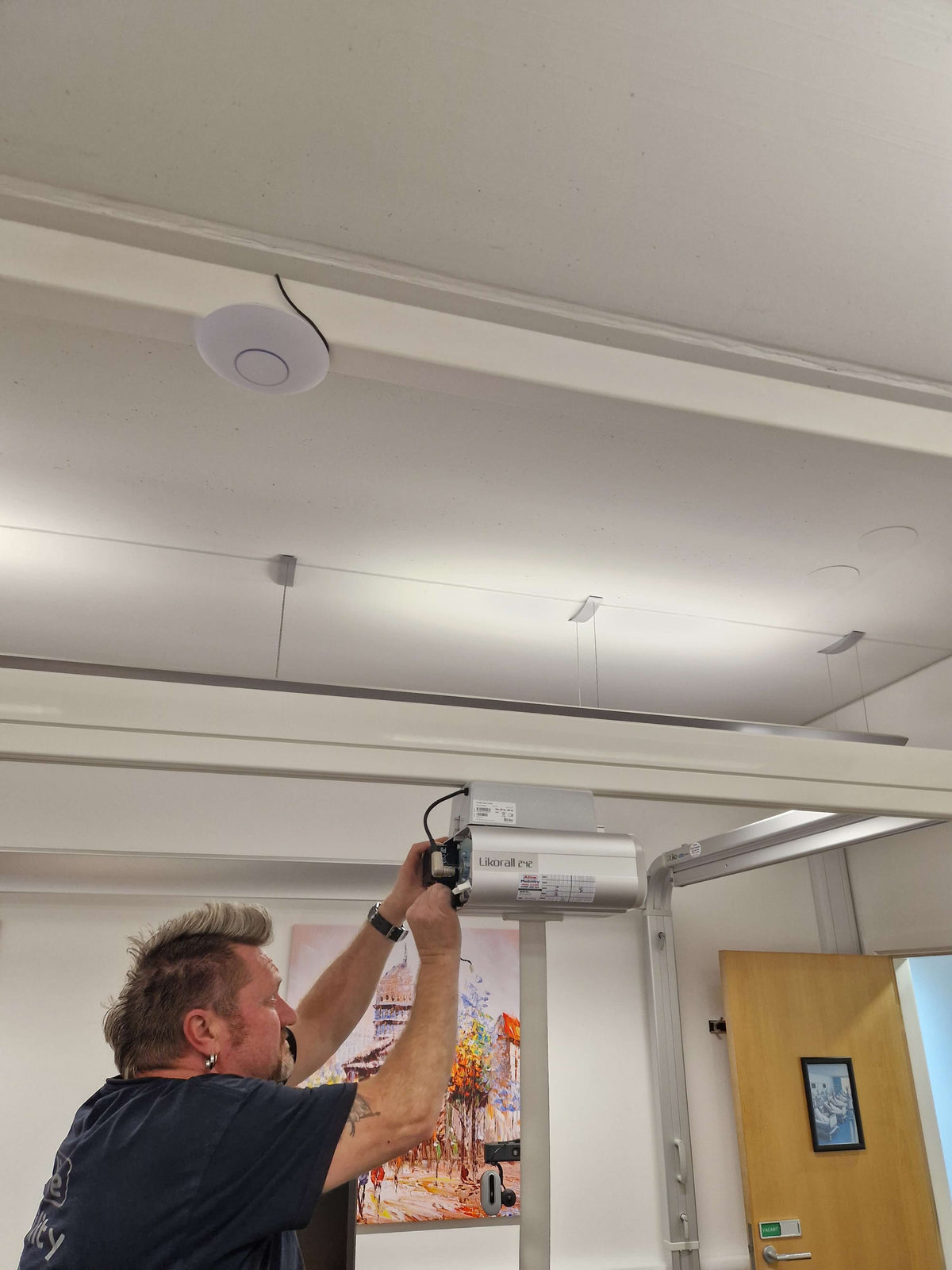 Nottingham University annual servicing of full Liko 4 leg Gantry Hoist System