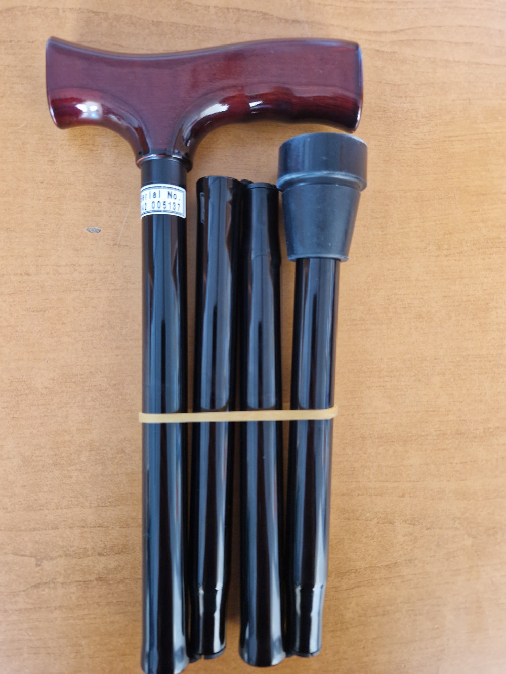 Folding Fixed 31" Wooden Handle Sturdy Walking Stick Budget Quality Roma Medical 2531
