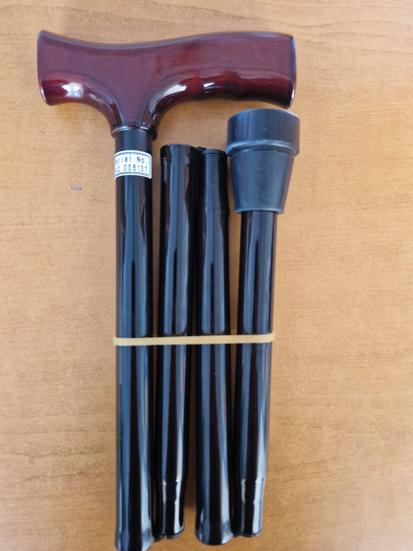 Folding Fixed 31" Wooden Handle Sturdy Walking Stick Budget Quality Roma Medical 2531