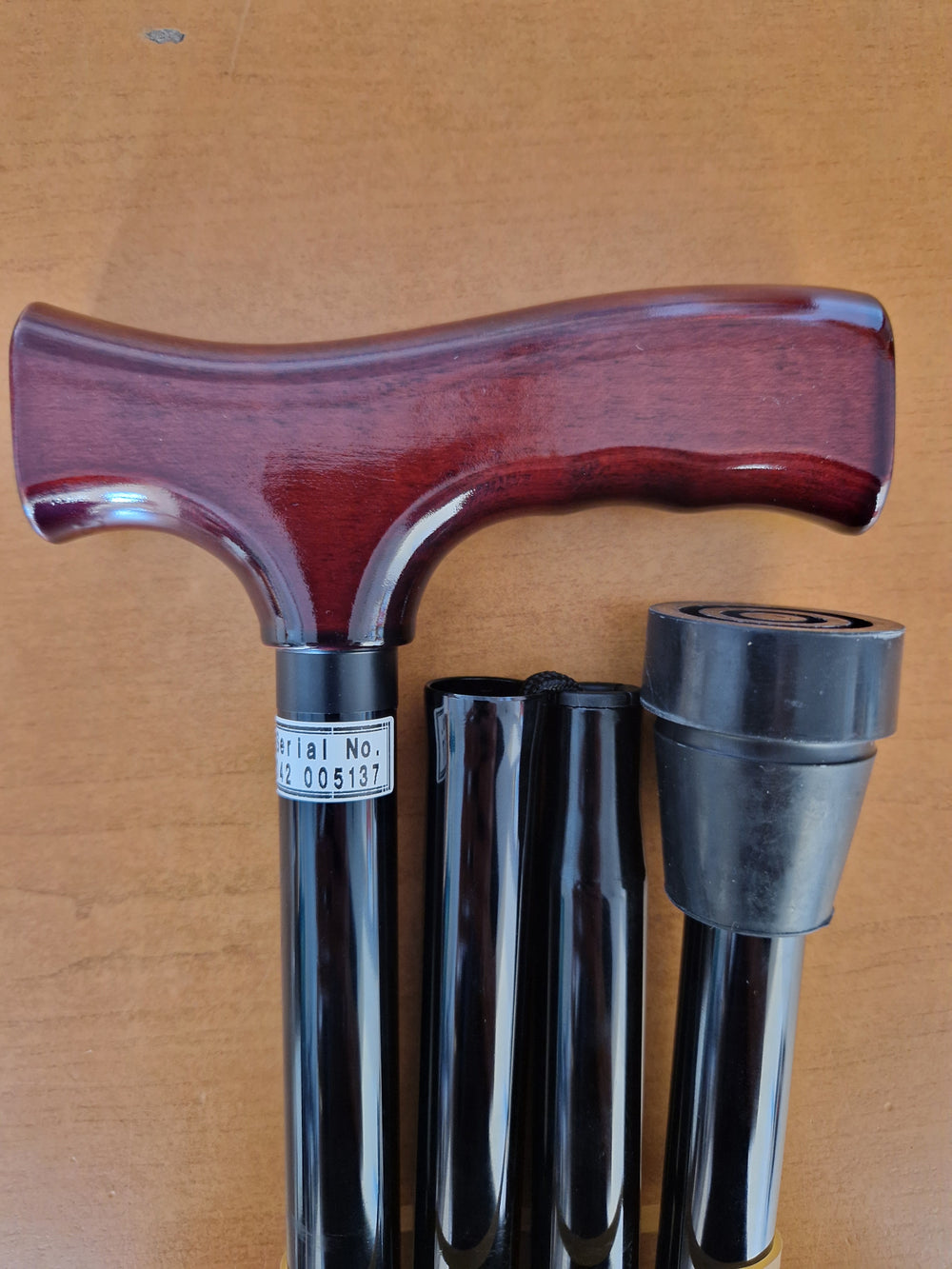 Folding Fixed 31" Wooden Handle Sturdy Walking Stick Budget Quality Roma Medical 2531