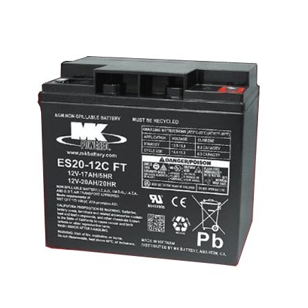 Mk Battery 12 Volt 20 AH Sealed Lead Acid Battery for Hoists Scooter Stairlift