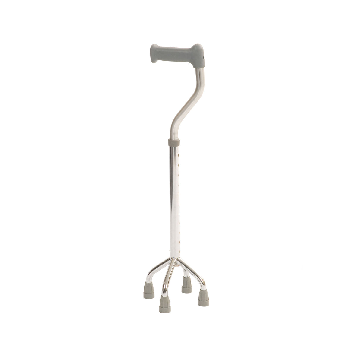 Roma Quadruped Cane Quad Walking Stick Chrome Adjustable 4 Leg 2420
