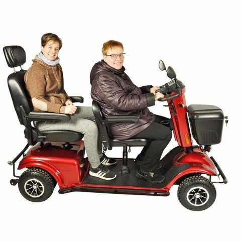 Trydan Scootertech 4mph Tandem 2 seat 2 person Mobility Scooter Leisure Vehicle 4 Wheel