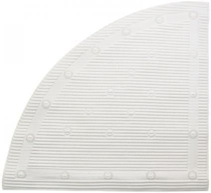 Able2 StayPut Blanc Tapis de douche antidérapant d'angle quart de cercle PR45122/W