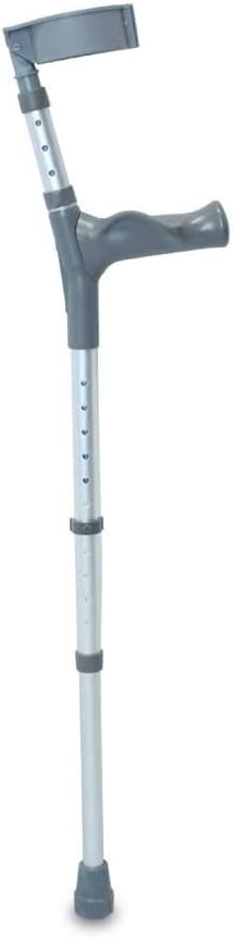 NRS P23373 Medium Standard Pair of Double Adjustable Elbow Crutches 24" to 34"