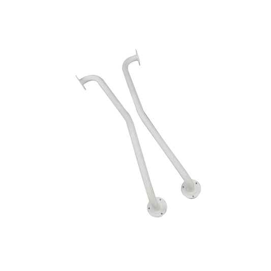 Left or Right Newal Post Shaped Grab Safety Rail White 4259L 4259R Roma Medical