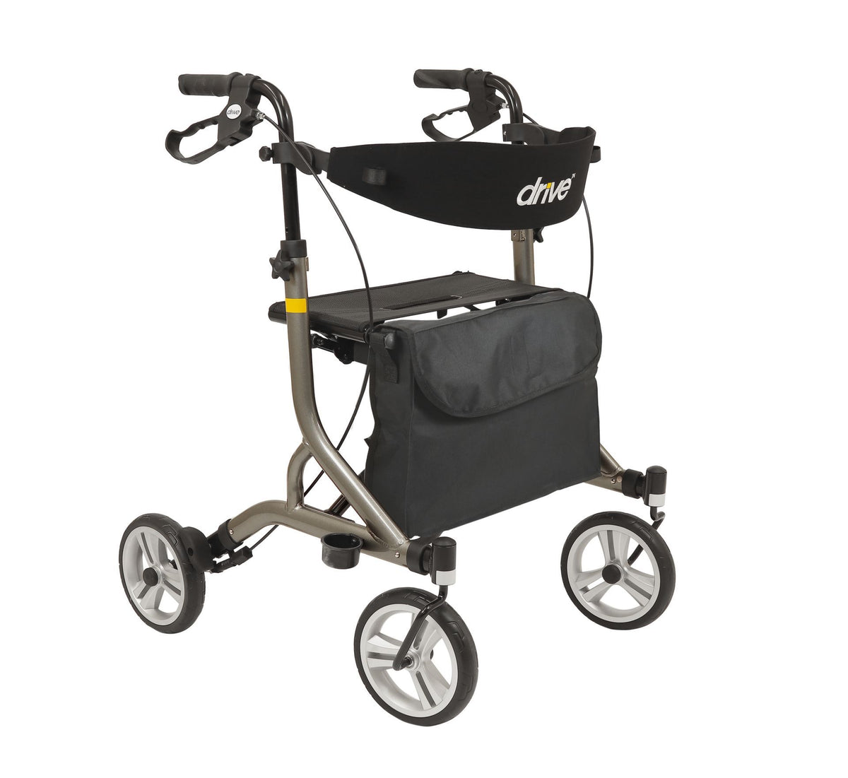 Drive Devilbiss Nitro SL Super Lightweight 4 Wheel Walker Rollator Outdoor Indoor Blue Grey 700300300 700300100