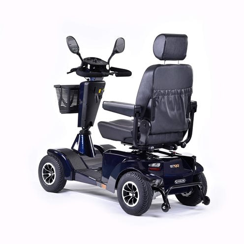 Sunrise Medical S700 Mobility Scooter Full suspension Long Range 8MPH Large Comfy Class 3 Blue Black Silver