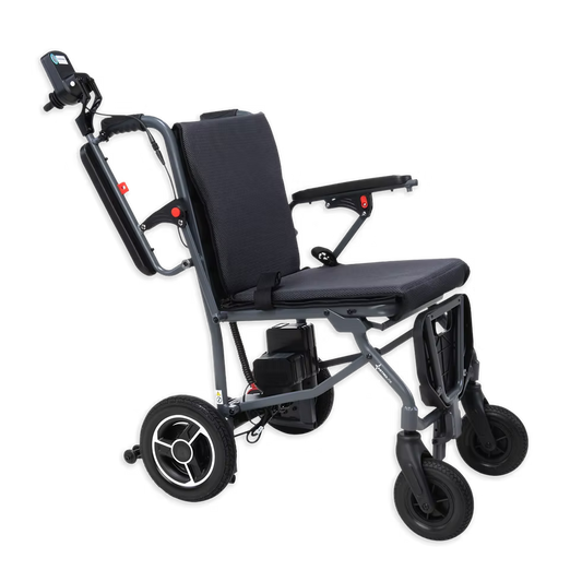 LWALPCGH Astrolite Power Chair Powerchair Drive Devilbiss Super Lightweight Folding Lithium Battery Transport Car boot Aeroplane Travel