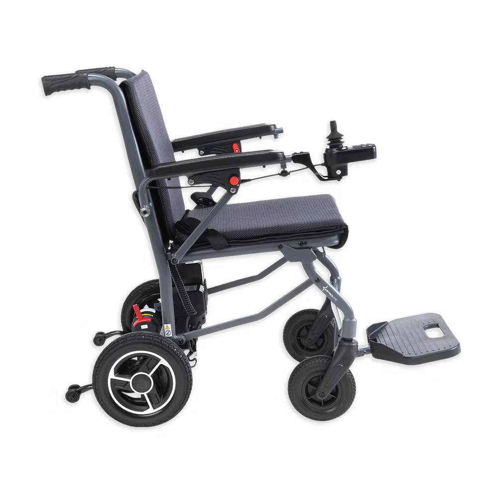 LWALPCGH Astrolite Power Chair Powerchair Drive Devilbiss Super Lightweight Folding Lithium Battery Transport Car boot Aeroplane Travel