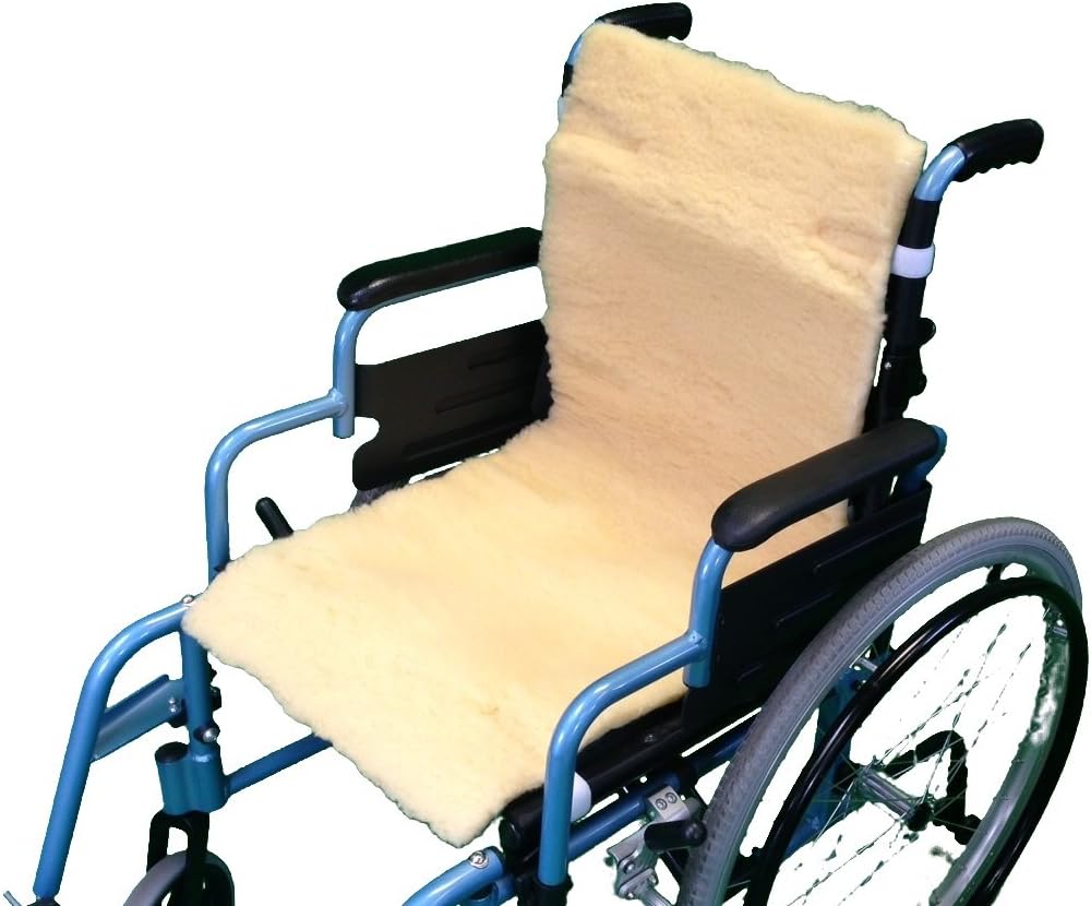 Able2 Wheelchair Scooter Full Seat And Back Cover Fleece Faux-Sheepskin Fleecy Pressure Relief Warm PR20138