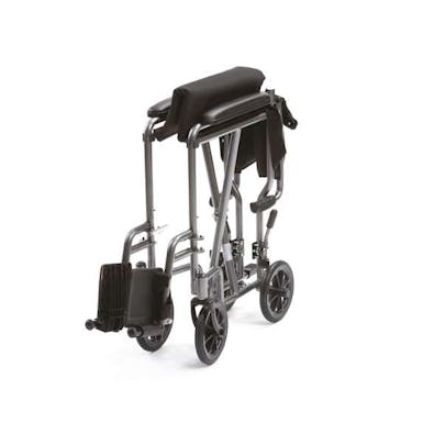 Compact Drive Medical 19" Width Transport Super Lightweight Travel Folding Wheelchair Chair Silver TR-39ESV