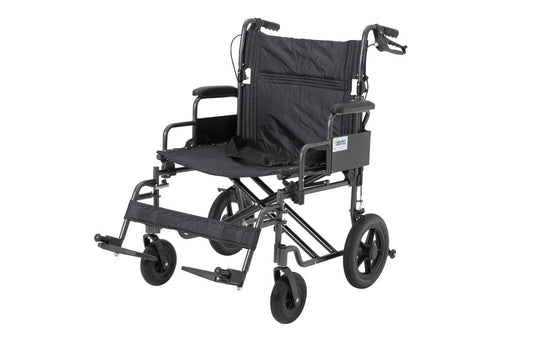 Alerta Car Transit Wide 24" Seat Heavy Duty Lightweight Aluminium Wheelchair Bariatric ALT-1100/WHD