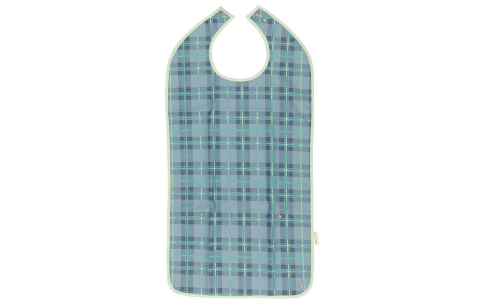 Alerta Adult Bib Standard Length Long Washable Check ALT-BIB-PS