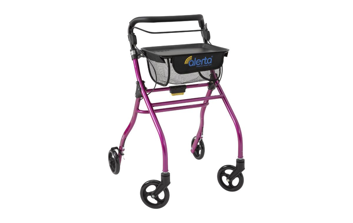 Alerta 4 Four Wheel Aluminium Lightweight Indoor Walking Aid Rollator ALT-R010