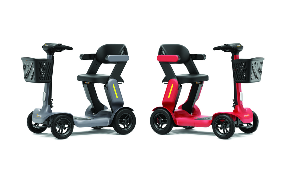 Alerta Strato Cruise Mobility Scooter Folding Transport Travel 6mph Grey or Red