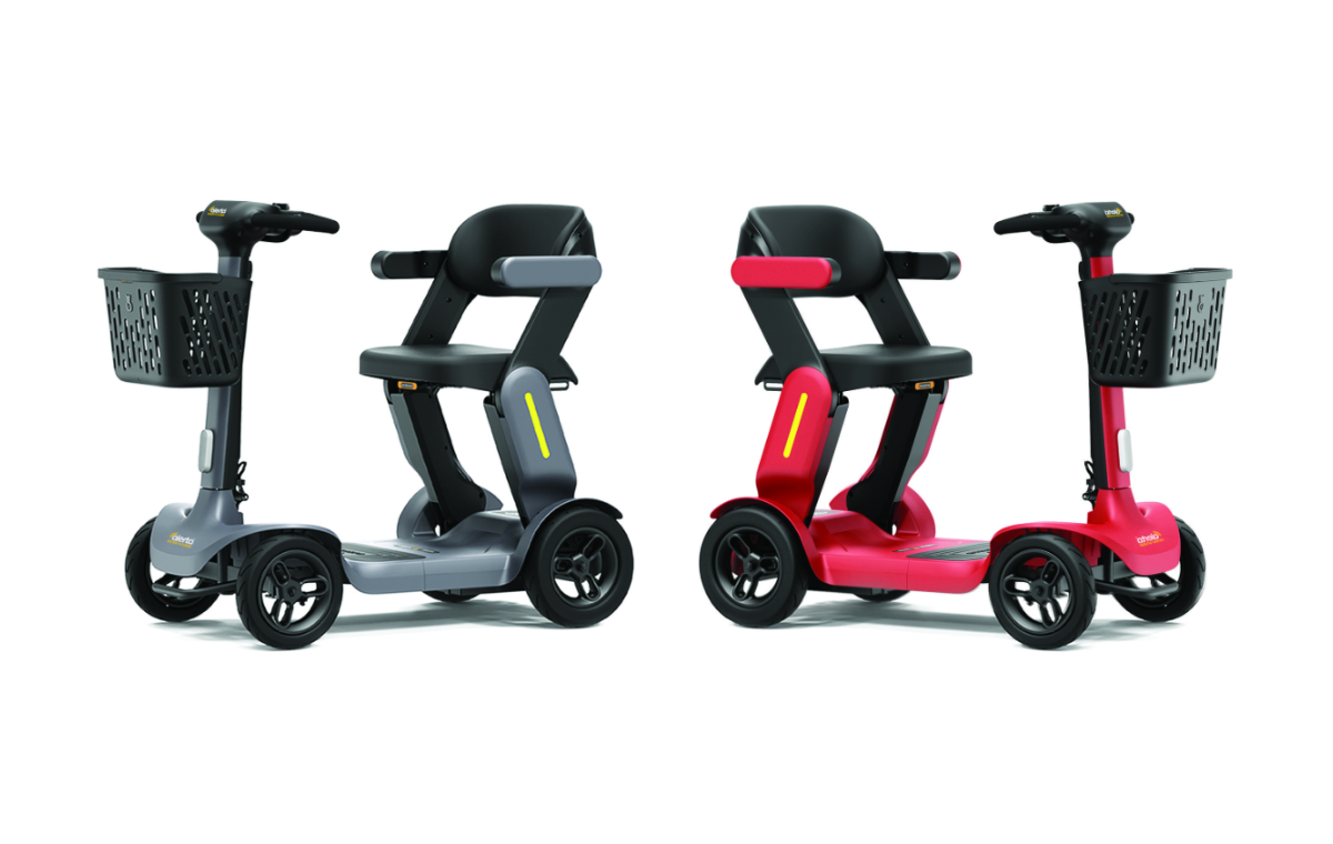 Alerta Strato Cruise Mobility Scooter Folding Transport Travel 6mph Grey or Red