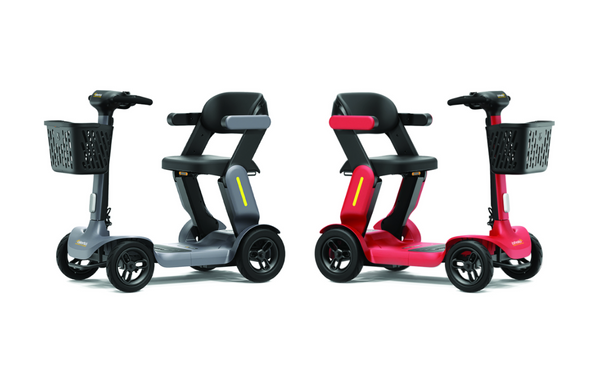 Alerta Strato Cruise Mobility Scooter Folding Transport Travel 6mph Grey or Red