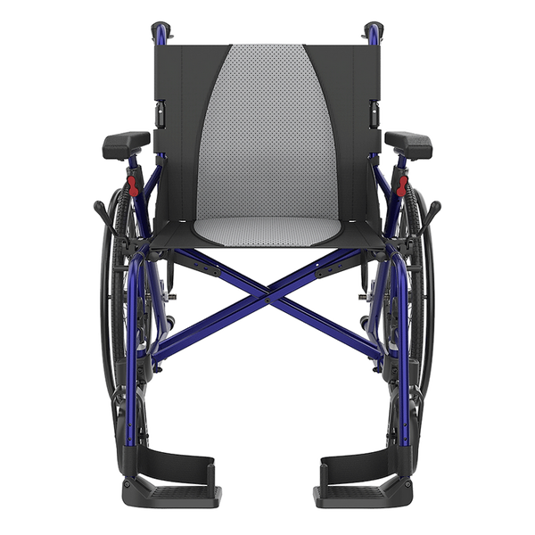 Rehasense Self Propelled 35 Icon LX Transit 16" 18" Wheelchair Black Blue  RWL35D2BKC  RWL35D4BKC