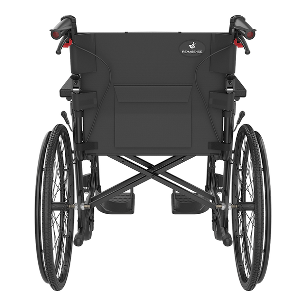 Rehasense Self Propelled 35 Icon LX Transit 16" 18" Wheelchair Black Blue  RWL35D2BKC  RWL35D4BKC