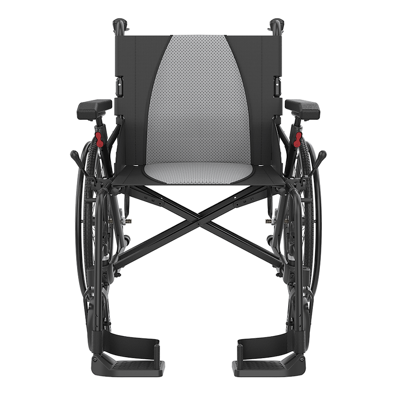 Rehasense Self Propelled 35 Icon LX Transit 16" 18" Wheelchair Black Blue  RWL35D2BKC  RWL35D4BKC
