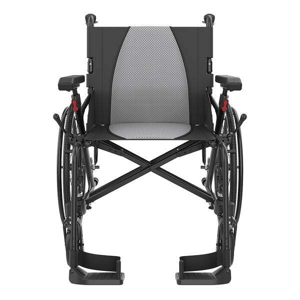 Rehasense Self Propelled 35 Icon LX Transit 16" 18" Wheelchair Black Blue  RWL35D2BKC  RWL35D4BKC