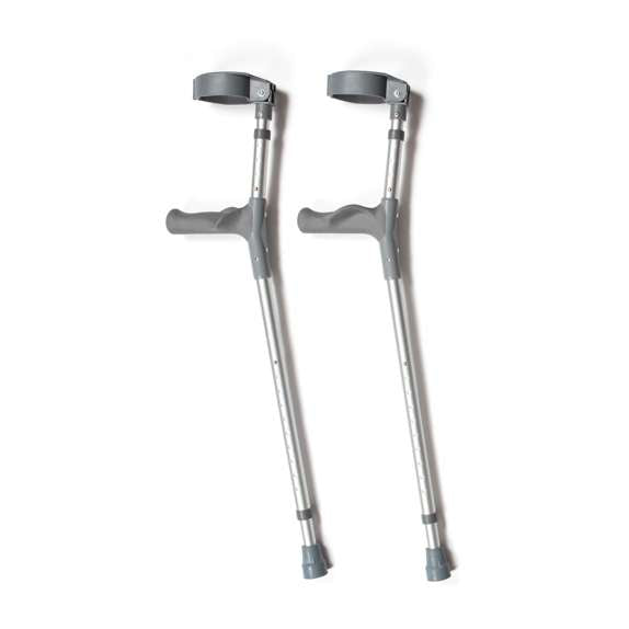Drive Anatomical Grip Left and Right Hand Comfy Double Adjustable Crutches Pair AC002