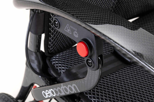 Drive Devilbiss Aerocarbon Powered Wheelchair Battery Folding Carbon Super Lightweight Attendant Control