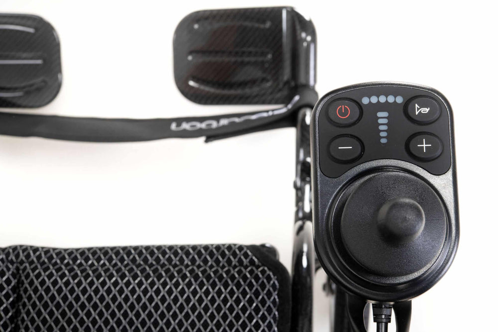 Fauteuil roulant électrique Drive Devilbiss Aerocarbon pliable, batterie, carbone super léger, contrôle auxiliaire