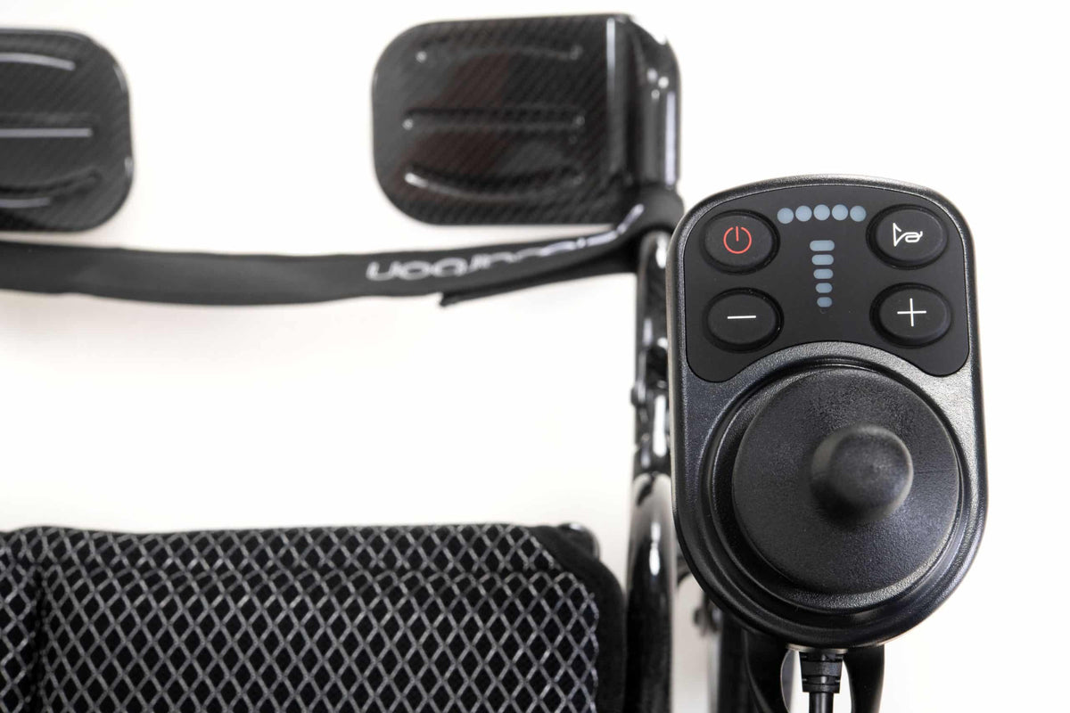 Fauteuil roulant électrique Drive Devilbiss Aerocarbon pliable, batterie, carbone super léger, contrôle auxiliaire