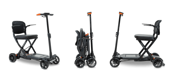 Drive Devilbiss Aero Carbon Compact Folding Boot Scooter Super Lightweight Lithium Battery 4 Wheel 4mph