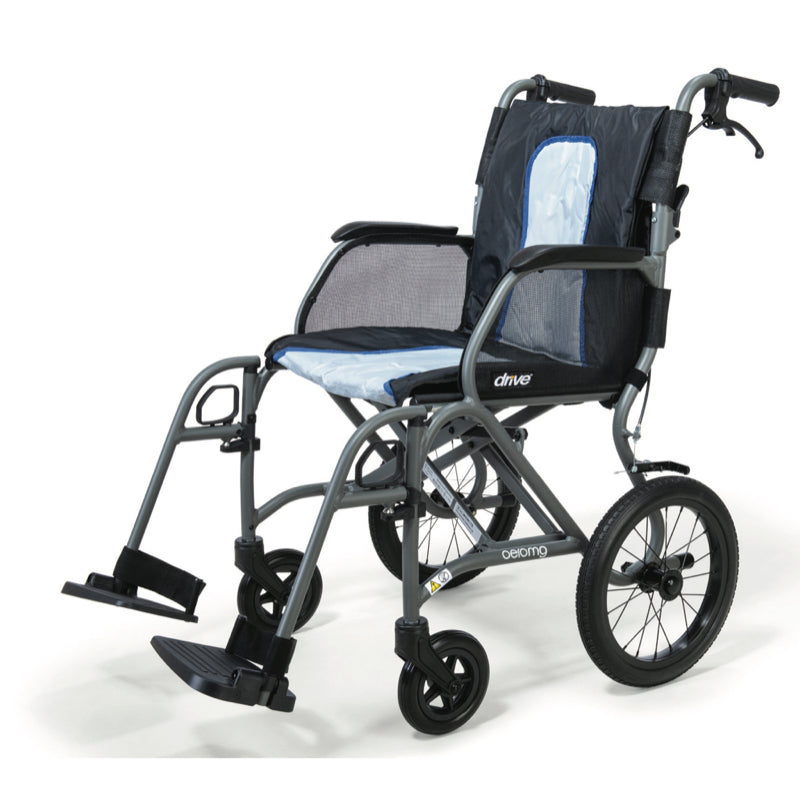 Drive Devilbiss AeroMg Magnesium Super Lightweight Transit Wheelchair only 5.7kg Small Wheel 17.5" (18") Seat Width ULMGWCTS