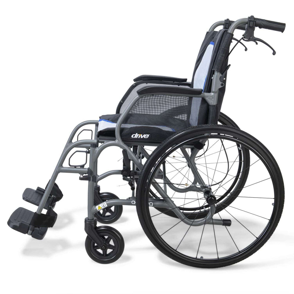 Drive Devilbiss 6kg AeroMg Self Propelled Super Lightweight Magnesium Wheelchair 17.5" (18") Seat Width ULMGWCSP