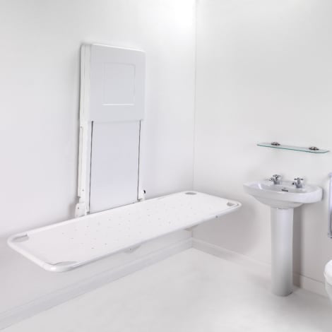 Brancard de douche électrique Prism Freeway Easi Lift avec appuie-tête 1400mm 1801ELS1400H