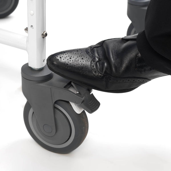 Drive Devilbiss Heavy Duty Aston Mobile Aluminium Shower Chair Commode Wheeled Self Propel or Transit Easy Clean