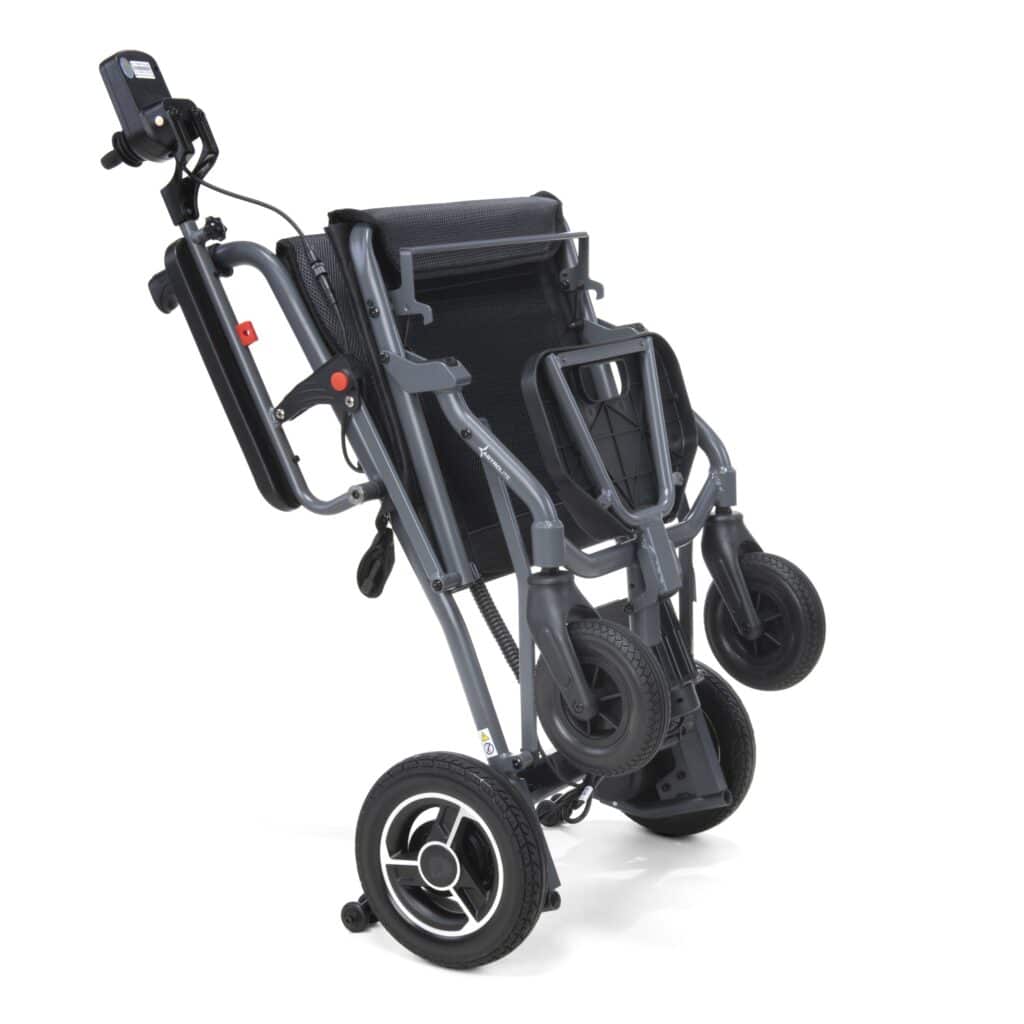 LWALPCGH Astrolite Power Chair Powerchair Drive Devilbiss Super Lightweight Folding Lithium Battery Transport Car boot Aeroplane Travel