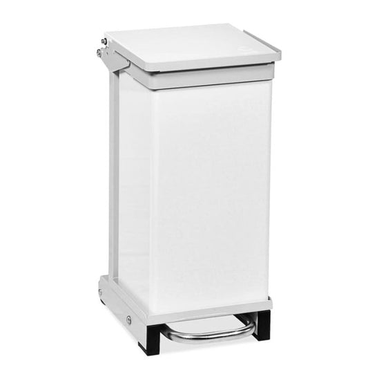 Poubelle d'Hôpital Bristol Maid 20 L avec Couvercle Blanc BR015/WHL à Ouverture sans Contact