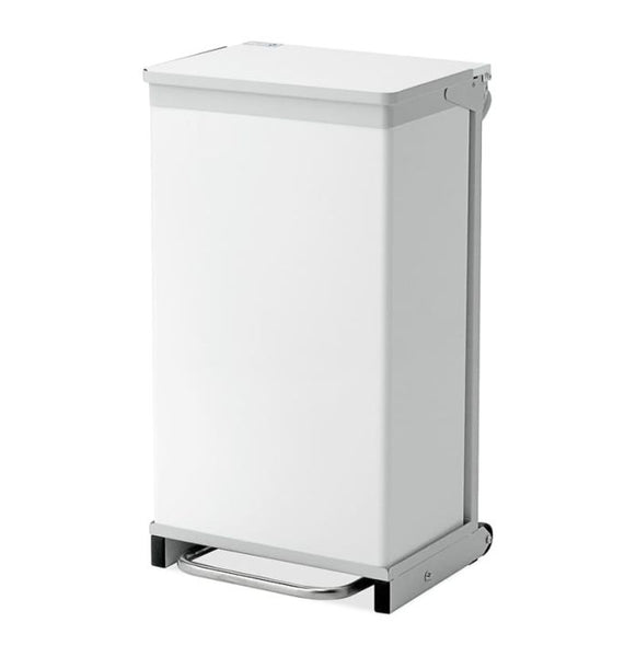 Bristol Maid 75 LTR Hands Free Silent Closing Bin with White Lid - BR080/WHL
