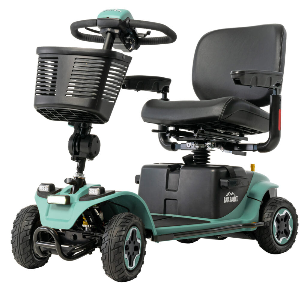 Pride Baja Bandit Mobility Scooter 4 wheel 8 MPH Heavy Duty Large Lithium Mobility Scooter