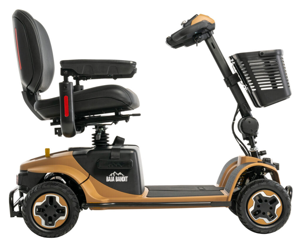 Pride Baja Bandit Mobility Scooter 4 wheel 8 MPH Heavy Duty Large Lithium Mobility Scooter