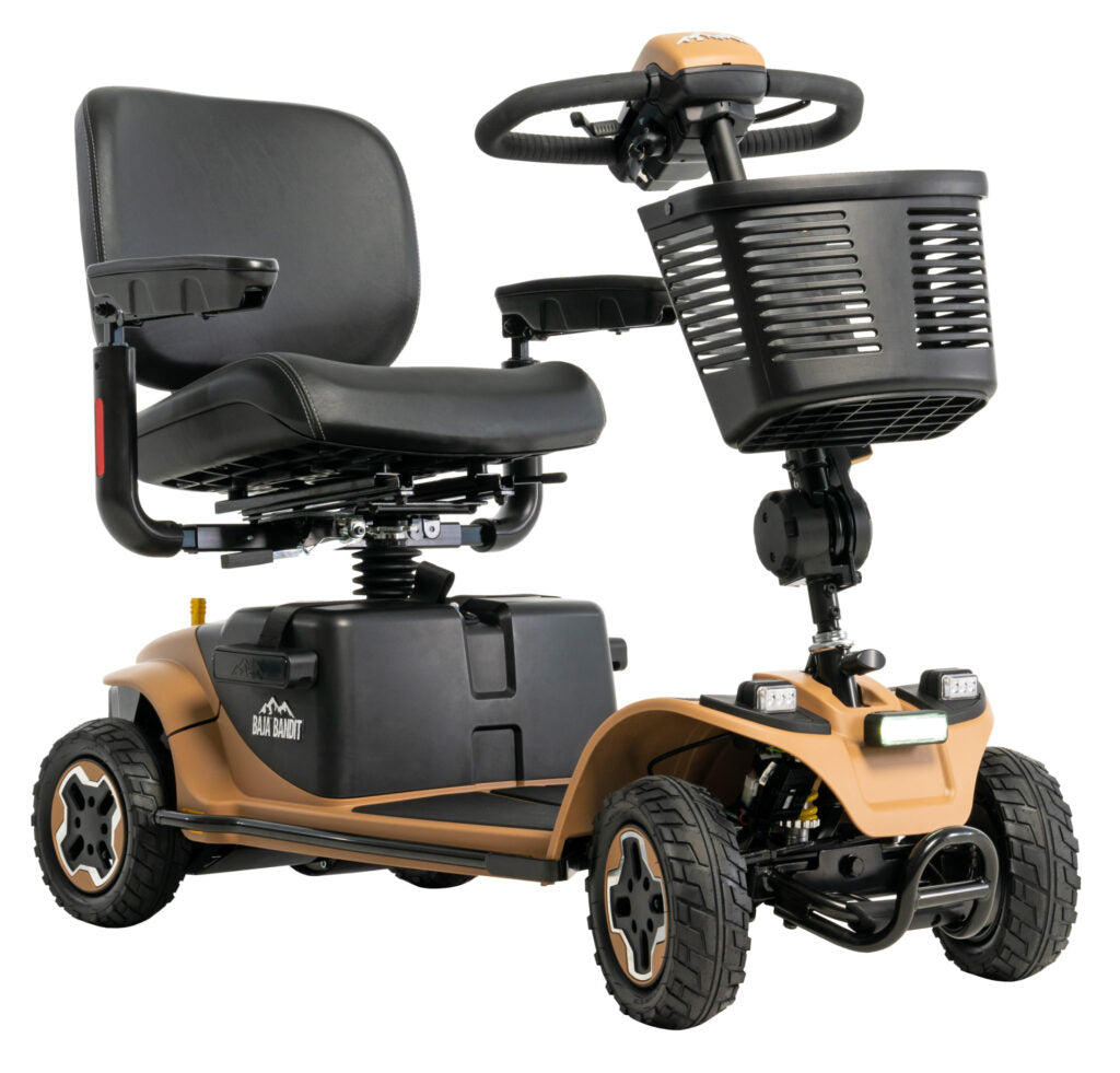 Pride Baja Bandit Mobility Scooter 4 wheel 8 MPH Heavy Duty Large Lithium Mobility Scooter