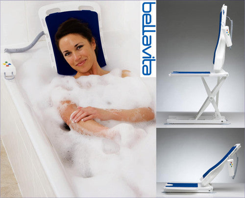 Drive DeVilbiss Bellavita Bathlift Bath Lift Blue or White Battery Lift Up Down 470100